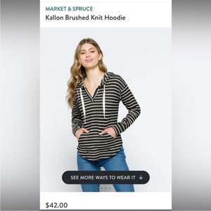 Market & Spruce Women's Kallon Brushed Knit Hoodie